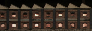 Wythe & Sons factory at night.