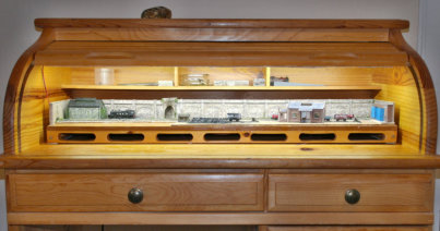 Archie's Yard in the work bench.