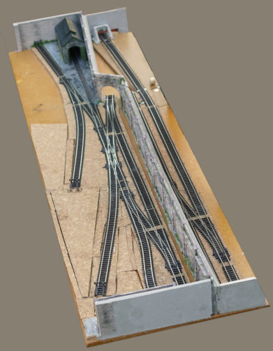 View of Archie's Yard before any adornment.  Note the sector plate at top right.