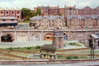 General view across the approach to the goods yard sidings.