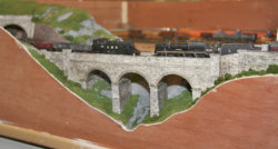 Close up of the viaduct.